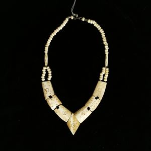 Carved Bone Necklace